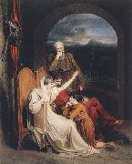 Richard Westall Queen Judith reciting to Alfred the Great (mk47) china oil painting reproduction